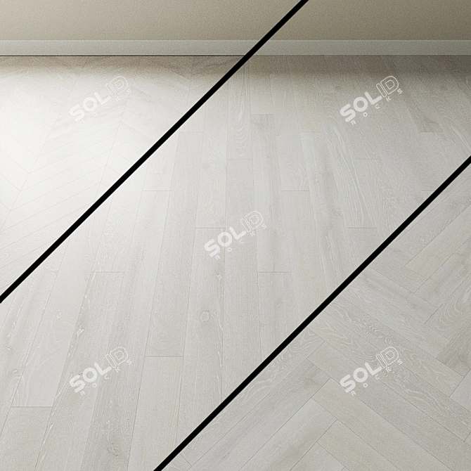 Alpian CosLoc: Bleached Oak Parquet 3D model image 1