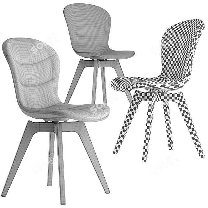Boconcept Adelaide Chair: Sleek and Stylish Seating Solution 3D model image 5