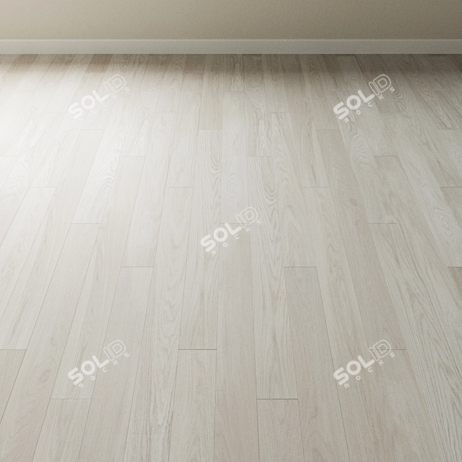 Bleached Albatros Oak Parquet 3D model image 2