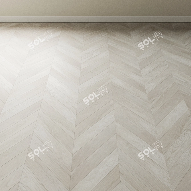 Bleached Albatros Oak Parquet 3D model image 3