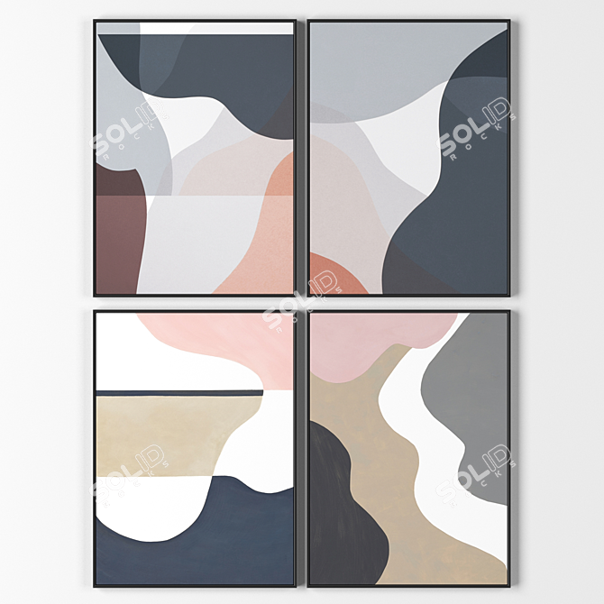 Modern Frames Collection (4-Pack) 3D model image 1