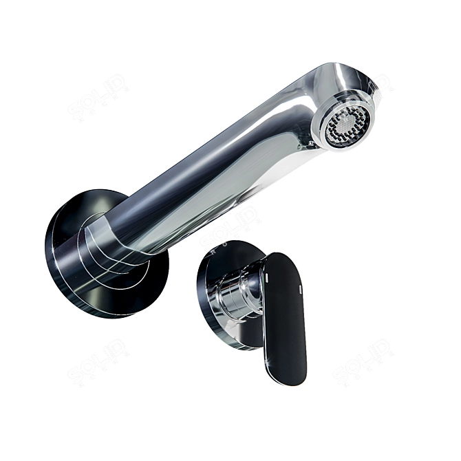 Connect Air Wall-Mounted Basin Mixer 3D model image 2
