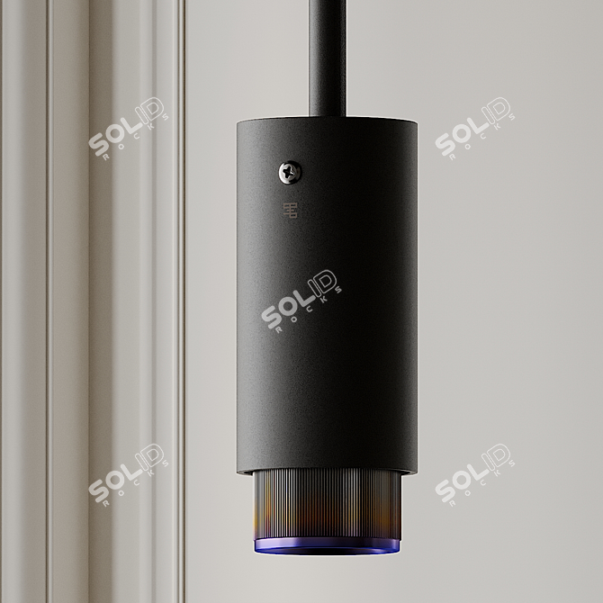 Sleek Exhaust Pendant by Buster & Punch 3D model image 4