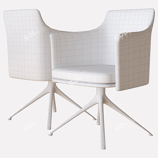 Poliform Stanford Bridge Chair: 3D Model 3D model image 3