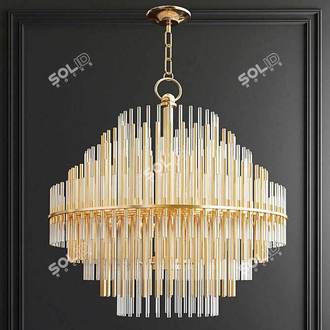 Luxury Chandelier Collection: Gala, Serip Aqua, Crown Major, RH Emile 3D model image 3