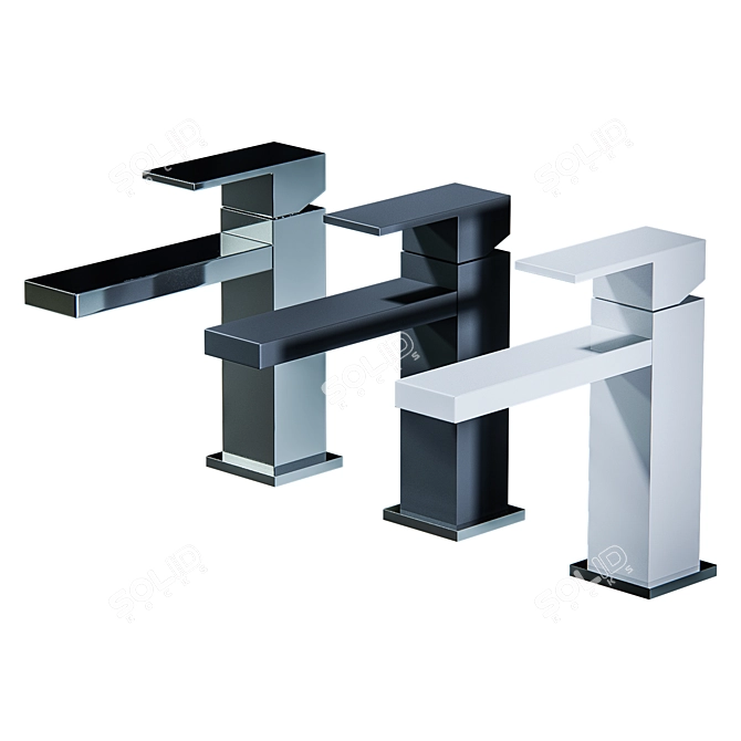 Modern Ergonomic Faucet Range 3D model image 2