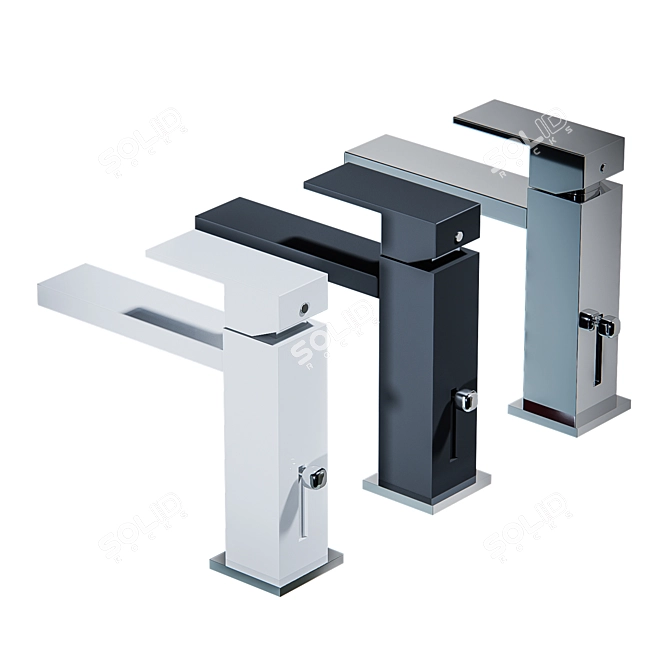 Modern Ergonomic Faucet Range 3D model image 3