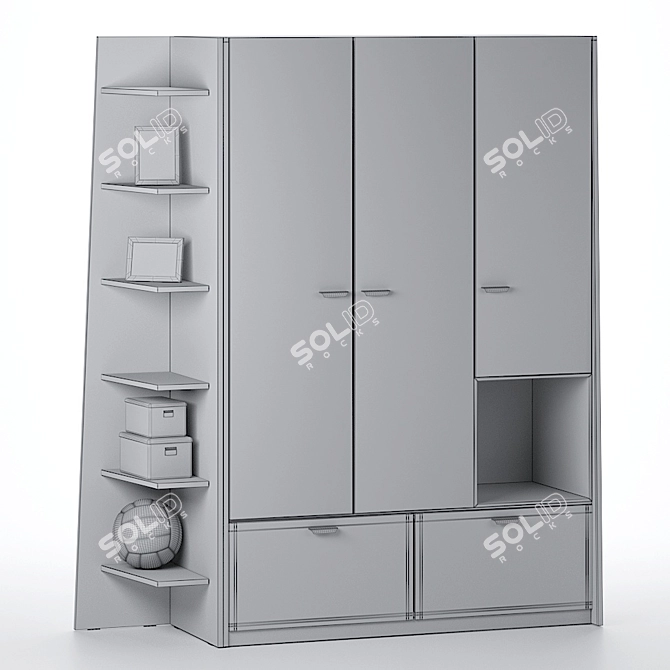 Modern Storage Solution: Stylish Cupboard 3D model image 4