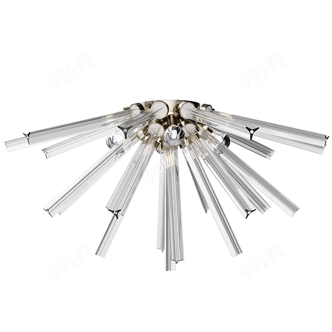 Elegant Hanley Mini Pendant Light 3D model image 2