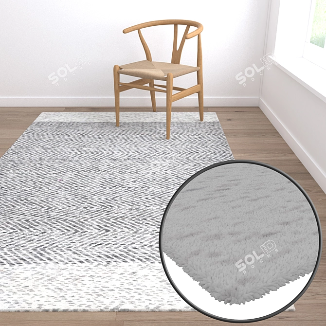 High-Quality Carpet Set 3D model image 3