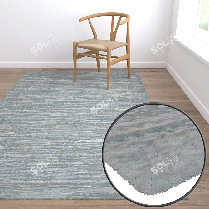 High-Quality Carpets Set 3D model image 5