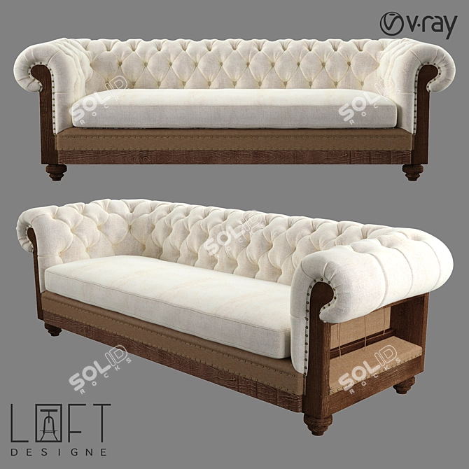 Modern LoftDesign 3556 Sofa 3D model image 1