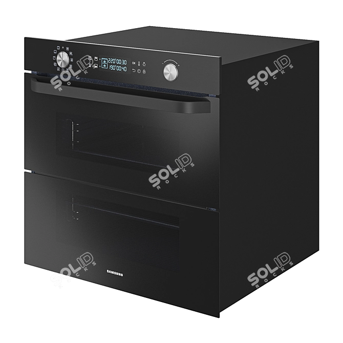 Samsung NV7000N: Stylish Built-in Oven 3D model image 2