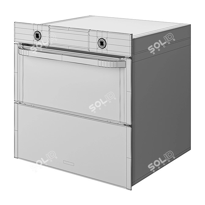 Title: Samsung NV7000N Built-In Oven 3D model image 4