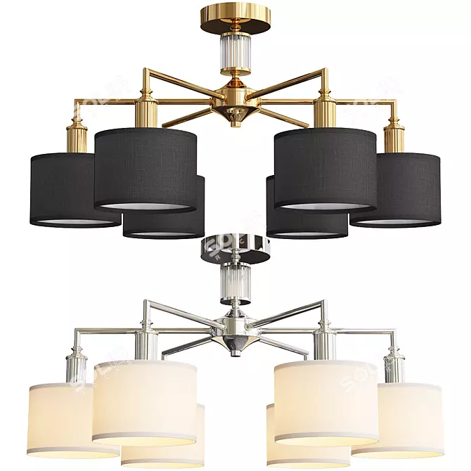 Elegant Laciness Chandelier Collection 3D model image 1