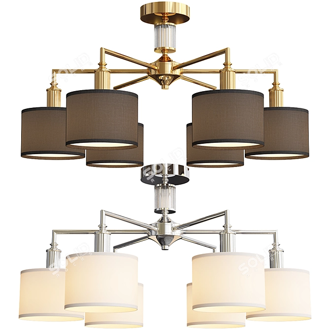 Elegant Laciness Chandelier Collection 3D model image 2