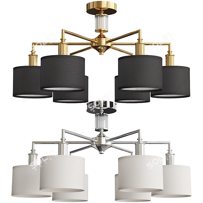 Elegant Laciness Chandelier Collection 3D model image 3