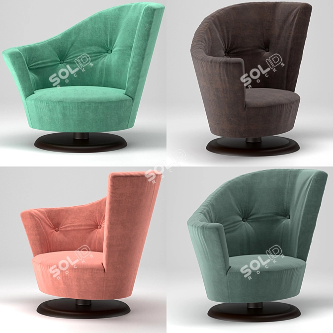 Luxurious Giorgetti Arabella Armchair 3D model image 1