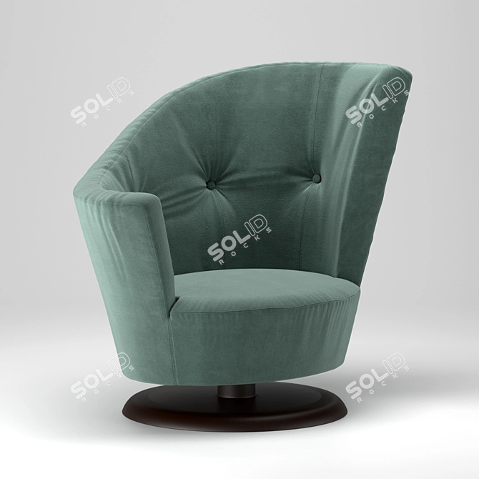 Luxurious Giorgetti Arabella Armchair 3D model image 4