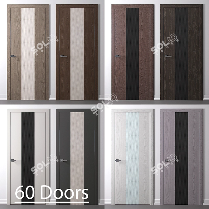 Title: Sofia Rain Door: Customize Your Style 3D model image 1