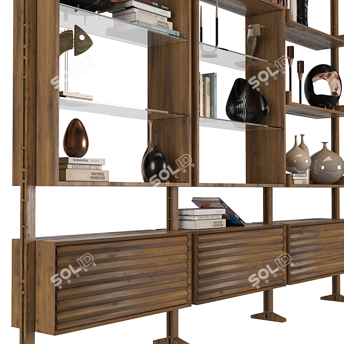 Versatile Archival Rack Bundle 3D model image 2