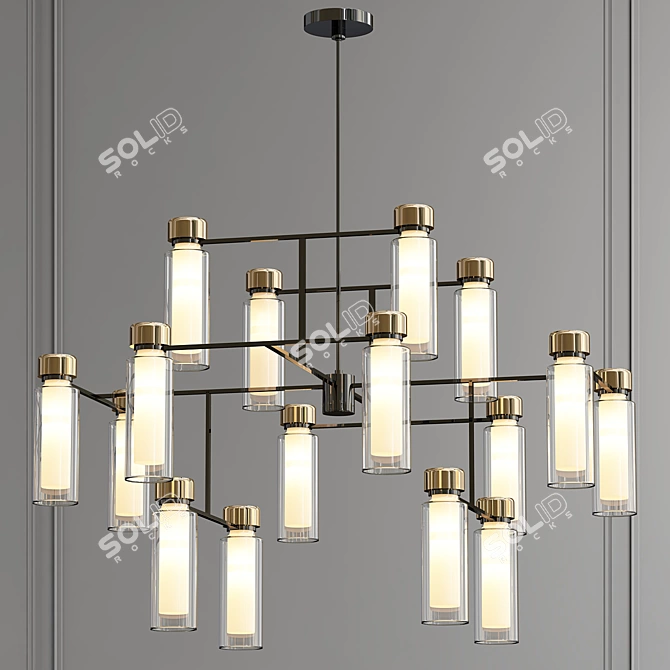 OSMAN 2013 Chandelier: Elegant V-Ray Render 3D model image 1