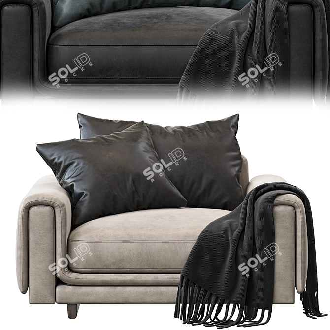 NATIV Armchair: Modern Elegance by Roche Bobois 3D model image 3