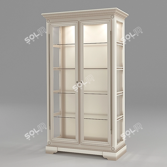 Elegant Showcase Cabinet Belfan MM-174-06 3D model image 1