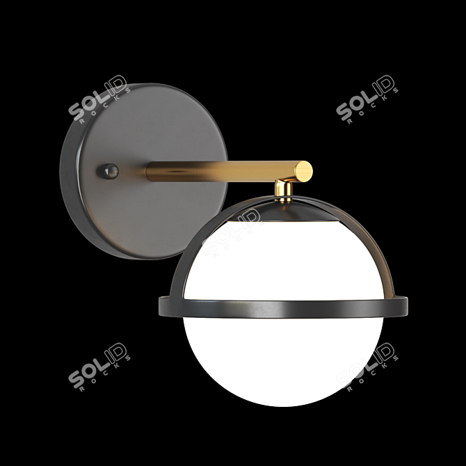 Dayana Wall Lamp: Elegant and Illuminating 3D model image 2