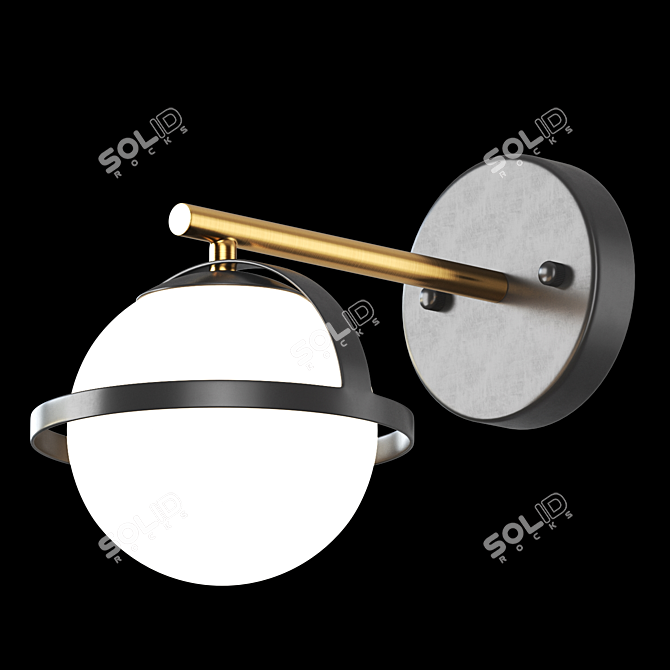 Dayana Wall Lamp: Elegant and Illuminating 3D model image 3