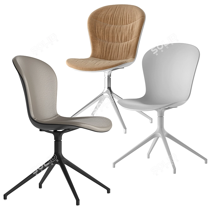 Sleek Boconcept Adelaide Chair 3D model image 2