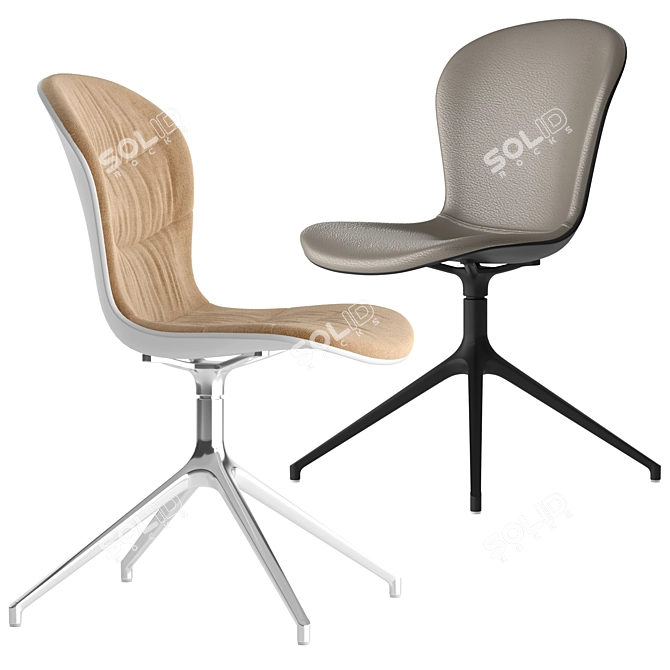 Sleek Boconcept Adelaide Chair 3D model image 3