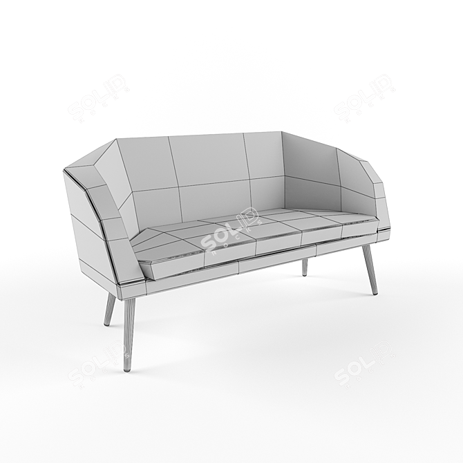 Modern 3D Couch: Multi/Sub-Object Material 3D model image 5