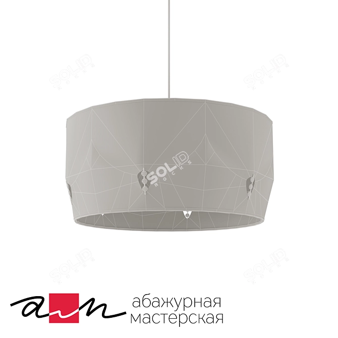  Havana Pendant Lamp: Purple Elegance 3D model image 2