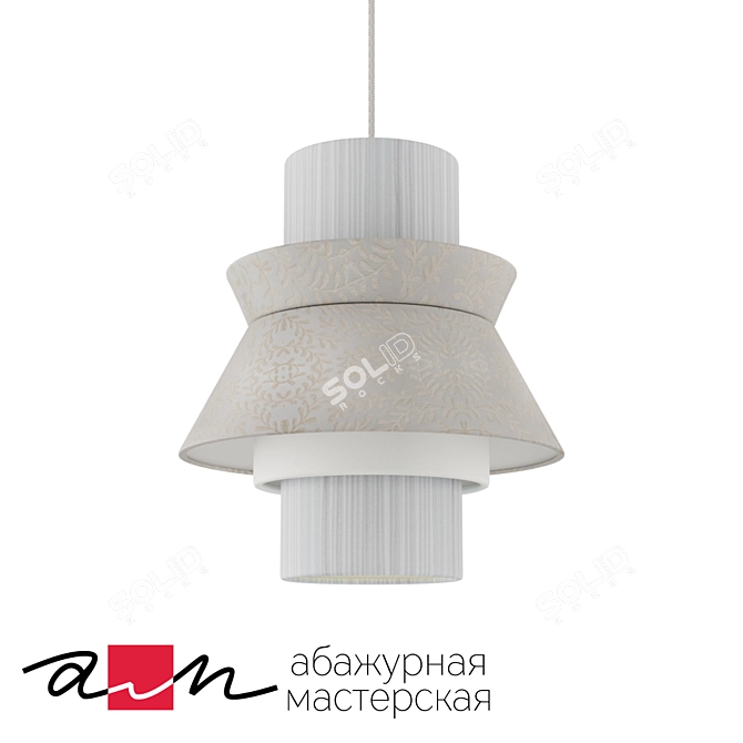 Modern White Pendant Lamp "ODRI 3D model image 1