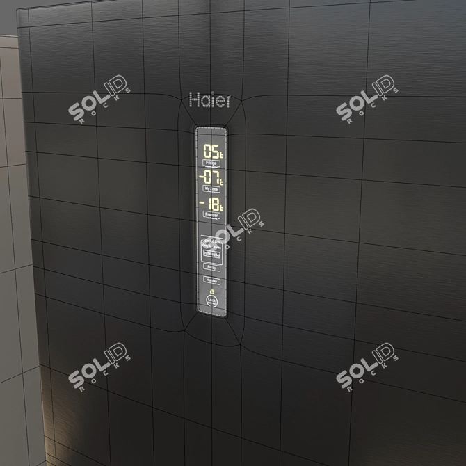 Title: Haier A3FE742: Sleek and Spacious Refrigerator 3D model image 3