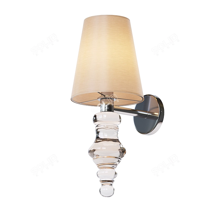 VITERBO Wall Lamp: Elegant Portuguese Design 3D model image 1