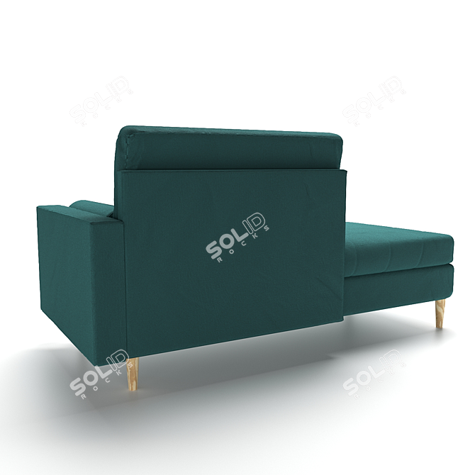 Minimalist Emerald Couch 3D model image 2