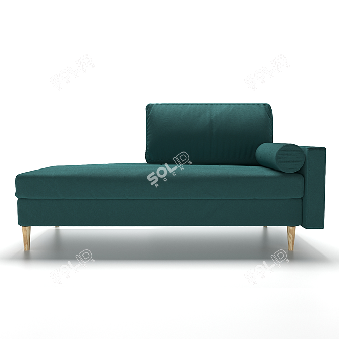 Minimalist Emerald Couch 3D model image 3