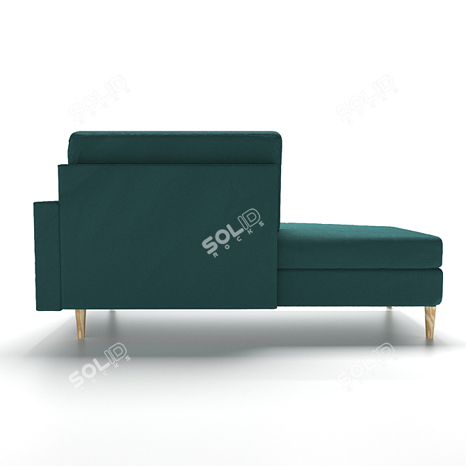 Minimalist Emerald Couch 3D model image 4