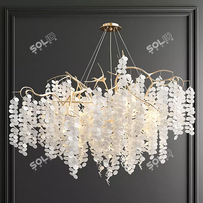 Enchanting Branching Chandelier 3D model image 1