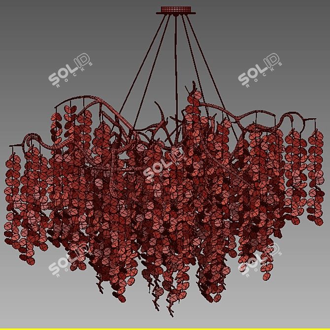 Enchanting Branching Chandelier 3D model image 3