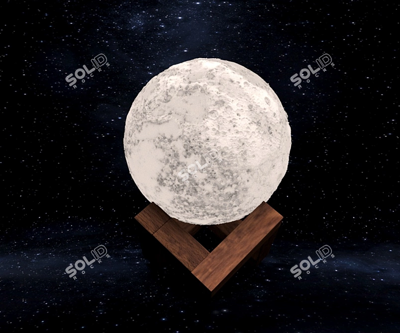 Magical Moony Lamp 3D model image 1