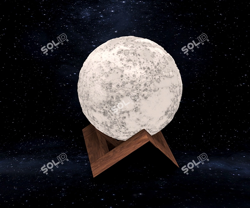 Magical Moony Lamp 3D model image 2