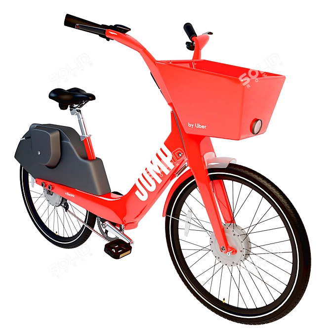 Uber's Electric Jump Bike: The Ultimate Ride! 3D model image 3