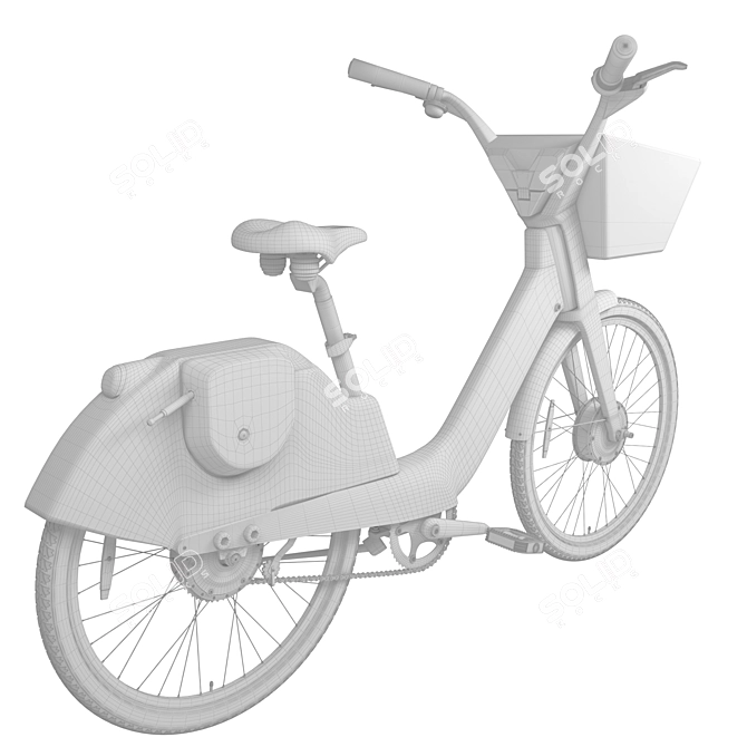 Uber's Electric Jump Bike: The Ultimate Ride! 3D model image 4