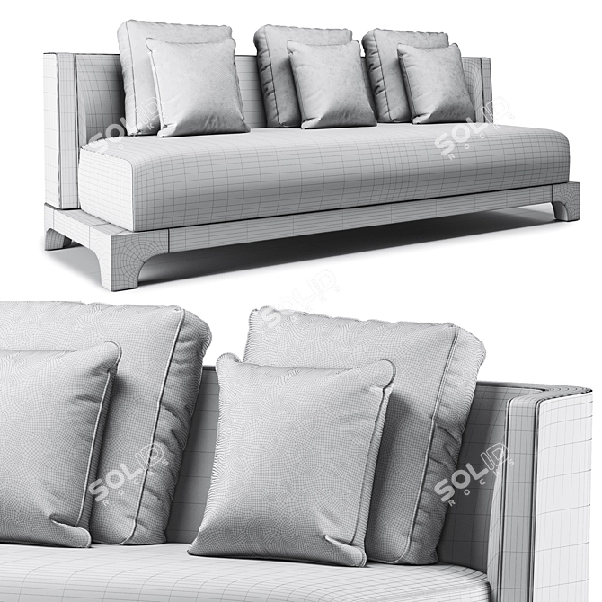 Eaton London Collection Sofa 3D model image 3