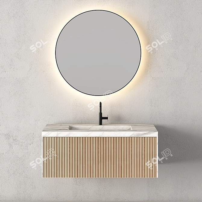 Sleek Vanity Set | No. 076 3D model image 1