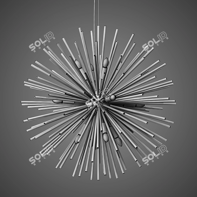 Modern QWAS Chandelier 56cm 3D model image 2