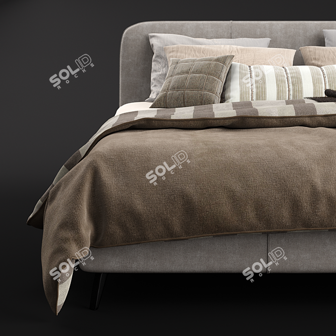 Elevate Your Sleep: Aris Bed 3D model image 4